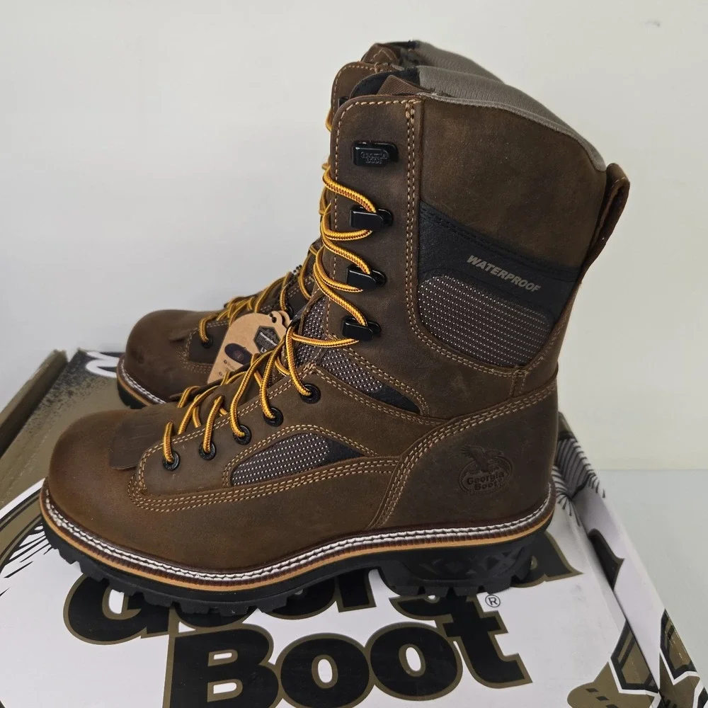 Georgia Boot Men's Logger Waterproof Work Boots Size 11.5 M New